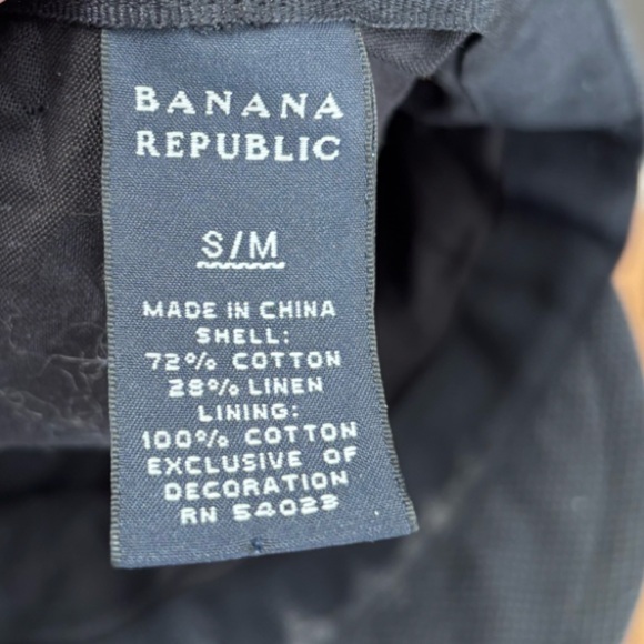 BANAMA REPUBLIC Black Women's Newsboy Cap w leather accent - Picture 9 of 11